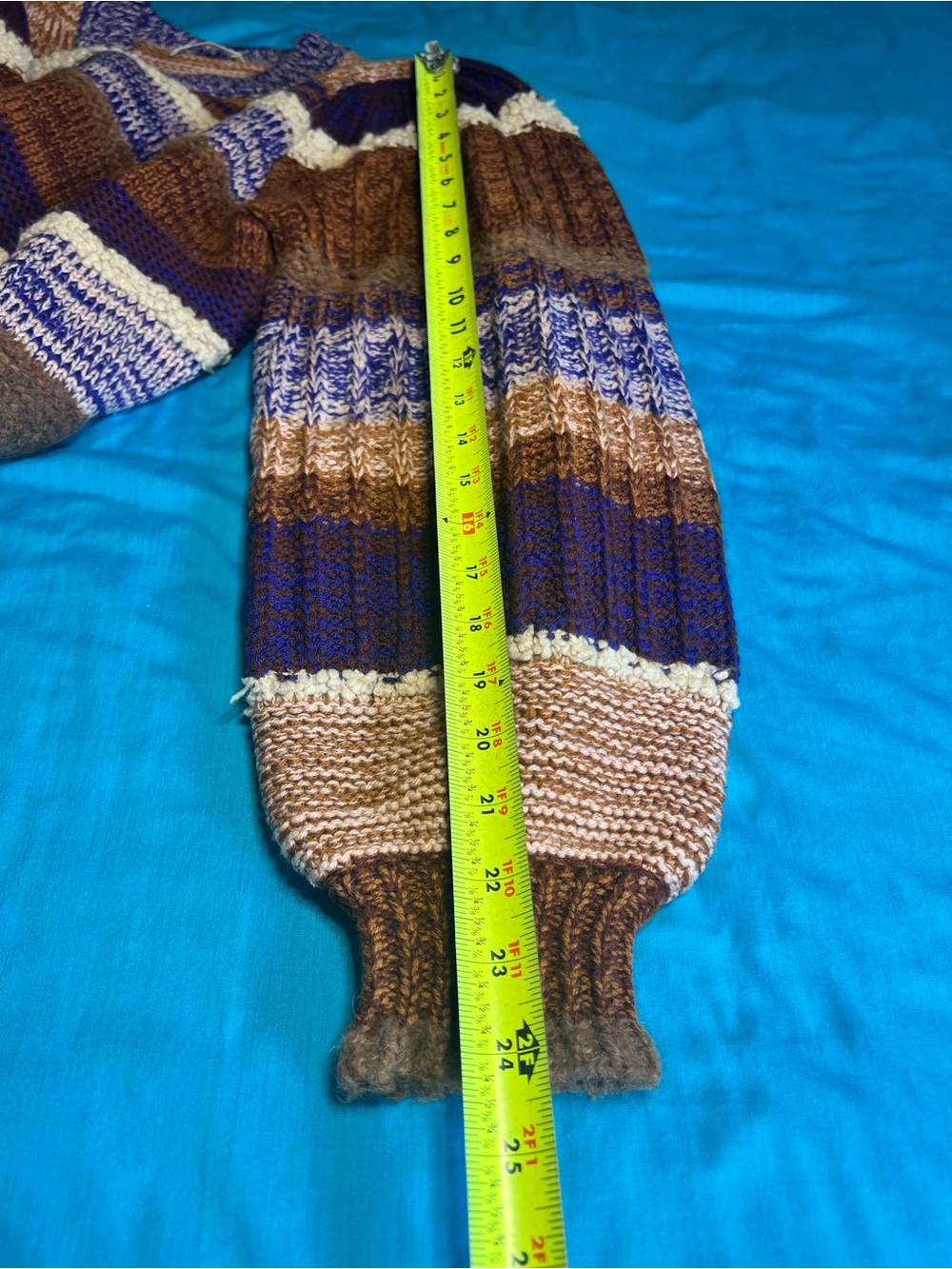 Ulla Johnson Samara Wool Alpaca Patchwork Stripe Balloon Sweater S Ghosts TV - Picture 10 of 16